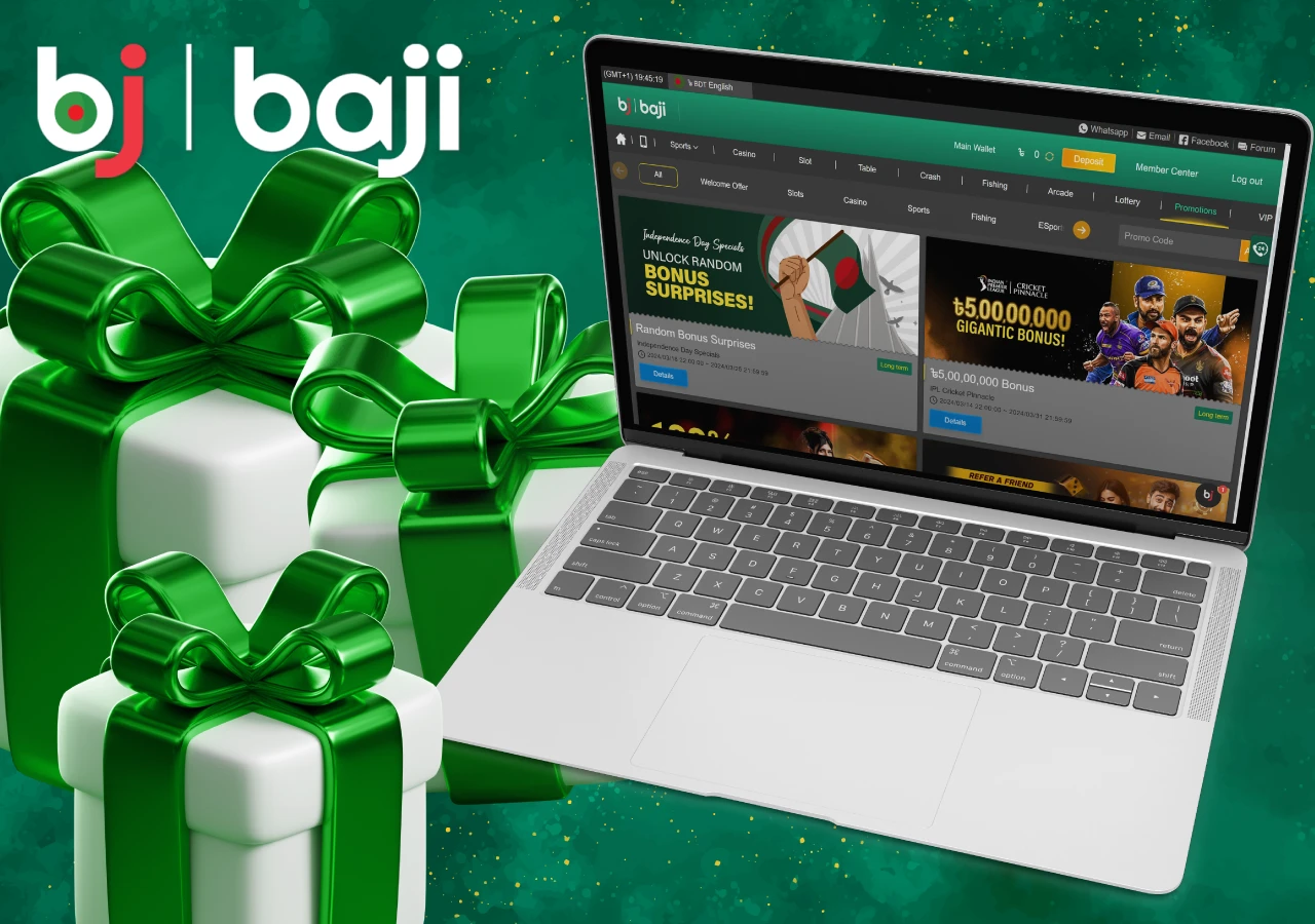 Create a Baji Live account and receive a generous welcome bonus for your first deposit