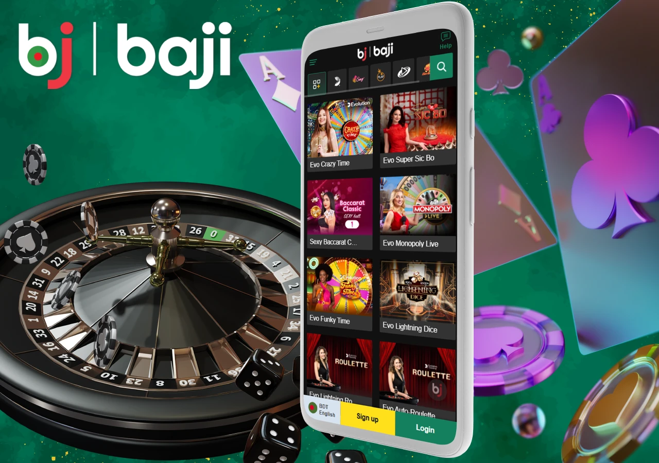 The mobile app allows you to enjoy casino gaming just like the desktop version of the site